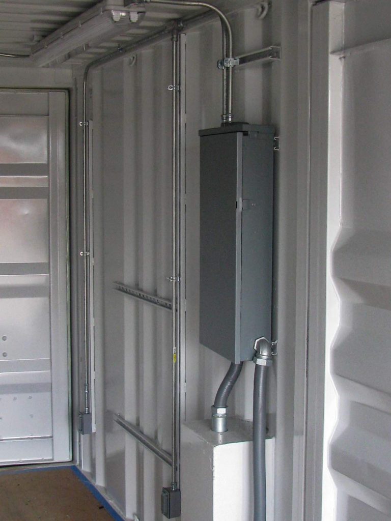 electric panel in a container