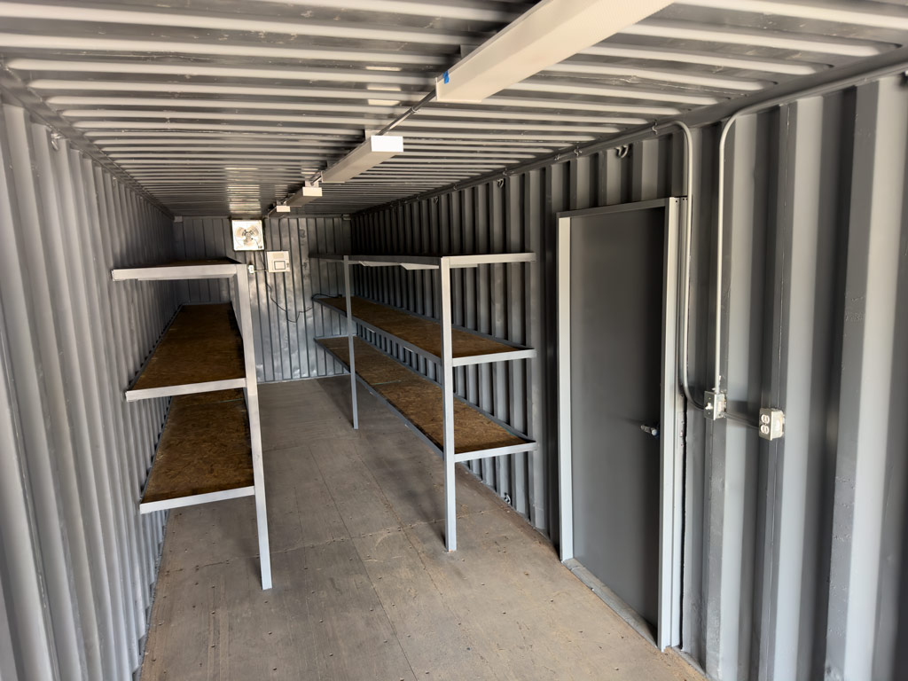 Shelving, Fan, Door & Electrical