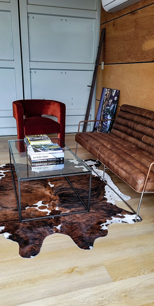 container office wood floors