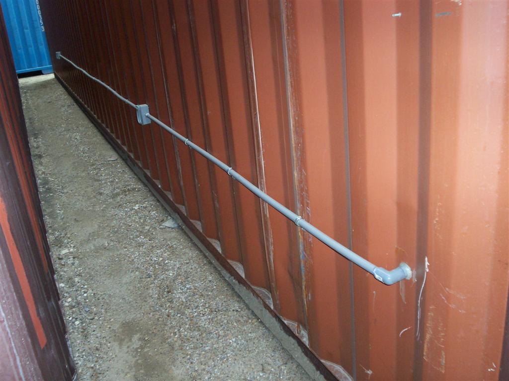 Exterior Electrical Outlets and Wiring, container modifications