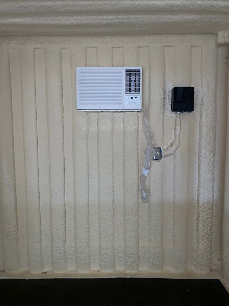 closed cell insulation container air conditioning